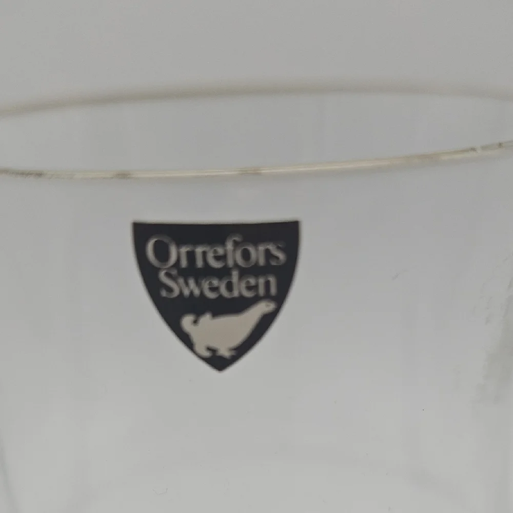 Clear Glass Vase by Orrefors